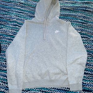 Grey Nike Hooded Sweatshirt